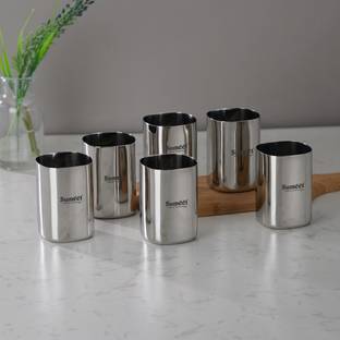 Sumeet (Pack of 6) SQGLASS-6PC Glass Set Water/Juice Glass
