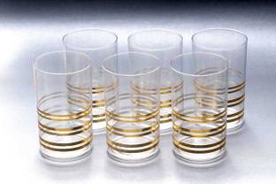 Sorath (Pack of 6) Plastic Unbreakable Transparent Water/Juice Plastic (300 ml) Glass Set Water/Juice Glass