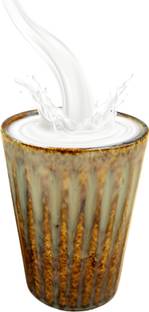 TLCAART Premium Patiala Lassi Glass | Handcrafted & Pure Ceramic Glass Water/Juice Glass
