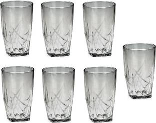 1st Time (Pack of 7) Transparent Water Glass, Set Of 7, 160 ML, Clear,P284 Glass Set Water/Juice Glass