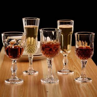 MultiZone (Pack of 6) Champagne Flute Glasses Elegantly Designed Glass Set, 150 ml Glass Set Wine Glass