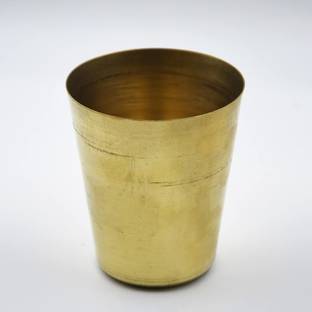 Adalic Glass Tumblers Set for Puja Mandir for Serving God Pooja Glass (3.0Wx3.8H ) Glass Water/Juice Glass