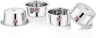 Rk (Pack of 4) Kumbakonam Traditional Dabara Set|Coffee Dabara Set | South Indian Filter Coffee Glass Set Hot Beverage Glass