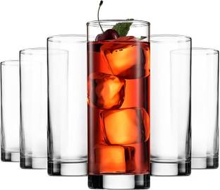 Home Brilliant Highball Glasses Clear Heavy Base Tall Bar Glass Drinking Glasses Glass Set Water/Juice Glass