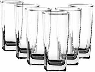 JIGSHTIAL (Pack of 6) Crystal Clear Glassfor Juice,Water,Milk,Mocktail,Cocktail,Beer,Wine,Whiskey,Soda Glass Set Water/Juice Glass