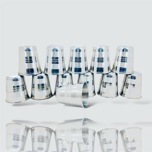 Artha (Pack of 12) Premium S.Steel Tea Glasses 200ml (Set of 12) | Mirror Polish, Long-lasting Glass Set Hot Beverage Glass