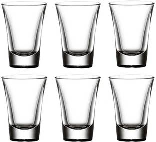 SKD STORE (Pack of 6) Drinking Glassware For Vodka Tequila Liquor Glass Set Glass Set Shot Glass