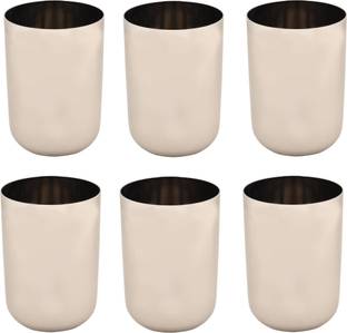 Bharat (Pack of 6) Royal Plain Glass Set Water/Juice Glass