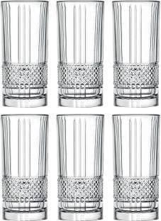 MultiZone (Pack of 6) 300ML Premium Juice Glasses Drinking Glasses, Highball Lead-Free Glasses Glass Set Water/Juice Glass