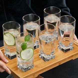 DHANSAL (Pack of 6) 6PC ES5103 Glass Set Water/Juice Glass