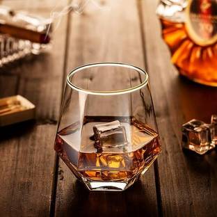 KEITSI Old Fashioned Glass 300 ml Glasses Pcs Modern Ideal Glasses for Rocks Glass Set Whisky Glass