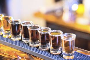 SKD STORE (Pack of 12) Drinking Glassware For Vodka Tequila Liquor Glass Set_2 Glass Set Shot Glass