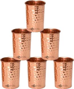 Forgex (Pack of 6) Dotted Design Glass Set Water/Juice Glass