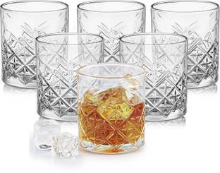 cello (Pack of 6) Classix Tumblers | Dishwasher Safe | Used to Serve Water, Juice, and Beverages | Glass Set Whisky Glass