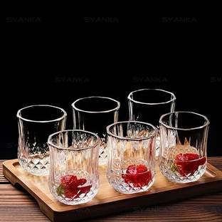 GOOD TO GREAT CREATION (Pack of 6) talian Premium Water and Juice Glasses Set of 6 ( 230ml ) Glass Set Water/Juice Glass