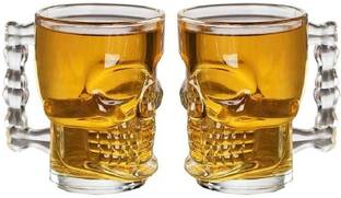 Zashvi Skull glass Glass Beer Mug