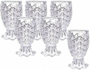 barad enterprise (Pack of 6) BE 3 Pineapple Glass Glass Set Water/Juice Glass