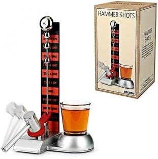 Magnusdeal Hammer Shot Party Drinking Game with Shot Glass,Hammer Shot Bell Glass Shot Glass