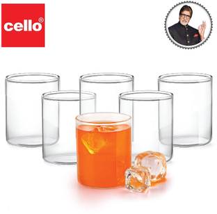 cello (Pack of 6) ROMA ROUND 230ML Glass Set Water/Juice Glass