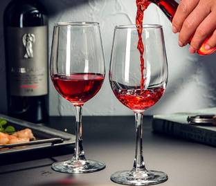 VERPHX (Pack of 2) Wine Glass - Ideal for Party Glass, Whisky Glass, Clear Glass Glass Set Wine Glass