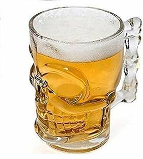 NXTMET Classic Skull Shape Design Beer (520 ML Set of 4) Glass Beer Mug