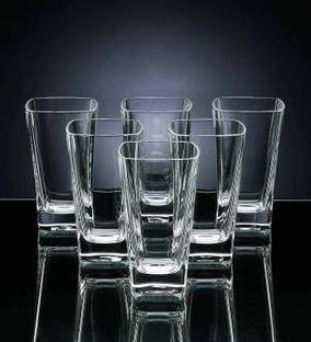 Sazoli (Pack of 6) Water Glass Juice Glass Set Drinking Glass Glass Set Water/Juice Glass