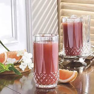 MairaTrends (Pack of 6) Multi Purpose Beverage Tumbler Drinking Glass Set For Home & Bar Use Glass Water/Juice Glass