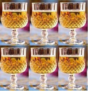 vetreo (Pack of 6) crystal brandy wine Crystal - Sherry - Brandy - Cognac - Snifter - Glasses - Handcrafted - Crystal Glass - Great for Spirits - Drinks - Bourbon Glass Set Water/Juice Glass