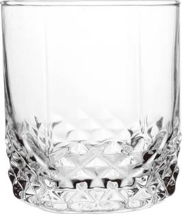 DHANSAL (Pack of 6) Crystal Whiskey Glass Set Glass Set Water/Juice Glass