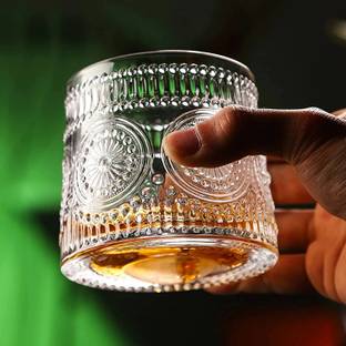 okechuku Elegant Rokatable Glass,Whisky, Scokch, Cocktails, Juice, Mocktails GLASS Glass Whisky Glass