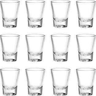 JIGSHTIAL (Pack of 12) ub-shot glass [pack of 12] Glass Set Shot Glass