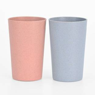 Eha (Pack of 2) Earth Friendly Unbreakable Drinking Water Glass | 250 ml | Glass Set Water/Juice Glass