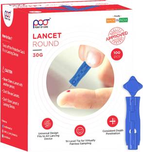 point of care Round Lancet Glucometer Lancets