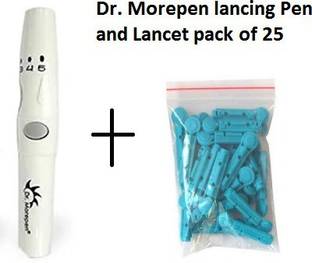 Dr. Morepen lancing device + 25 Glucometer Lancets