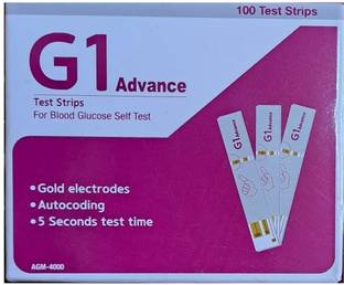 G1 ADVANCE GS100100 100 Glucometer Strips