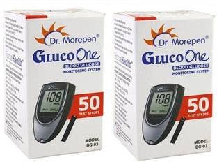 Dr. Morepen BG03-100 Strips 100 Glucometer Strips