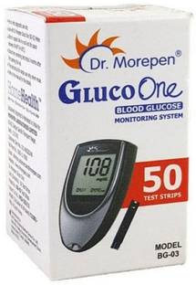 Dr. Morepen ONE BG-03 50 STRIP PACK OF 1 50 Glucometer Strips