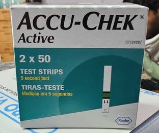 Accu Chek 100 STRIPS 100 Glucometer Strips