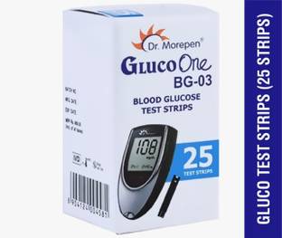 Dr. Morepen BG-03 Blood Glucose Test Strips 25 Glucometer Strips