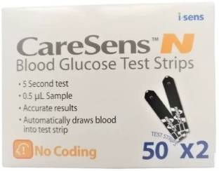 Caresens CareSense N (50*2) 100 Glucometer Strips
