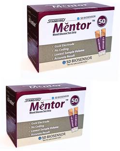 STANDARD Mentor Blood Glucose Test Strips 100 Glucometer Strips