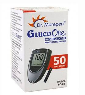Dr. Morepen ONE BG-03 50 STRIP PACK OF 1 50 Glucometer Strips