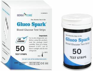 gluco spark Glucometer strips (Pack of 50) Glucometer
