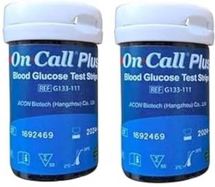 On Call Plus Blood Glucose 100 Glucometer Strips