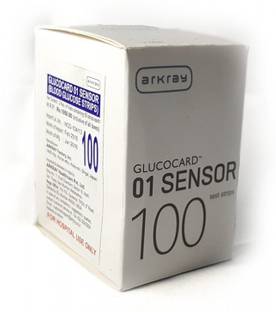 Arkray Glucocard 01 Sensor 100 Glucometer Strips