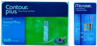 CONTOUR PLUS PLUS 50 Glucometer Strips