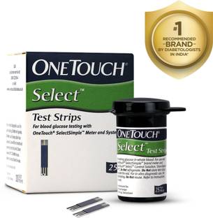 OneTouch Select 25 Glucometer Strips