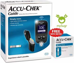 ACCU-CHEK Guide Glucometer (Bluetooth)(Black) Glucometer