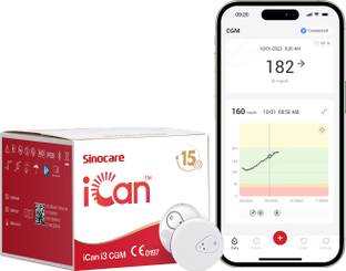 Sinocare ICani3 Sensor Glucose Monitoring System Real-time connectivity,events recording, Glucometer