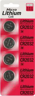 Dr. Morepen CR2032 Lithium Cell For Morepen,Accusure,accucheck,controld etc - Pack of 4 Glucometer